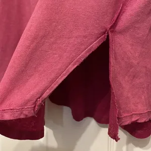 Free People We the Free Faded Pink Raw Trim with Criss Cross Shoulders Top thumbnail 5
