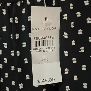 Ann Taylor‎ Clip Belted Mock Neck Shift Dress Night Sky Navy Blue Size 2 Petite thumbnail 10