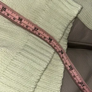 Brandy Melville Leigh Mint Green Ribbed V-Neck Sweater NWT OS thumbnail 8
