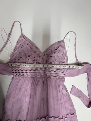 2Bella Sausalito Lilac Maxi Dress With Lining - Size S.‎ NEW With Tags in Bag. thumbnail 8