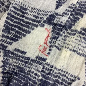 Free People Shoulder Bag Womens Medium Blue Geometric Cotton Boho Lightweight thumbnail 5