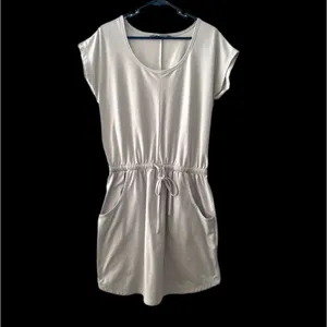 The North Face Striped Blouson Dress Womens‎ Size S/P Waist Tie Short Sleeve thumbnail 3