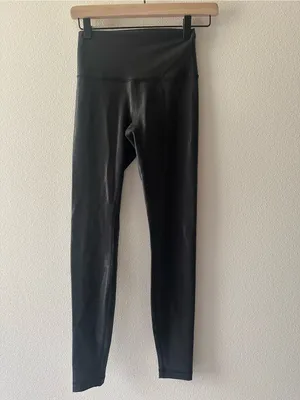 Lululemon Wunder Train High-Rise Tight 28" Radiate Foil Print Black W5DPYS Sz 4 thumbnail 3