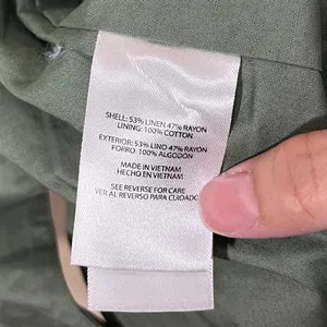 Express Women's Green‎ Linen Blend One-Button Blazer Jacket - Size M NWT thumbnail 6