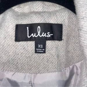 Lulus Brisk Elegance Light Beige Double-Breasted Coat Women Size XS Wool Blend thumbnail 5