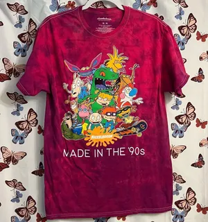 ❗️Clearance last chance ❗️ Nickelodeon made in the '90s Cartoon Characters Tee thumbnail 1