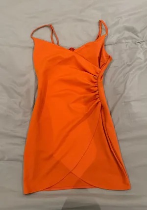 SheIn Orange Mini Dress thumbnail 1