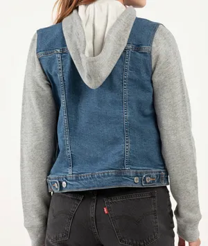 Jean Jersey Jacket hoodie Levi’s XS thumbnail 2