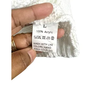 Unbranded White Knit Sweater 3D Floral Applique Multi Color - Sz Large thumbnail 2