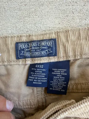Ralph Lauren Tan Corduroy Boot Cut Pants thumbnail 5