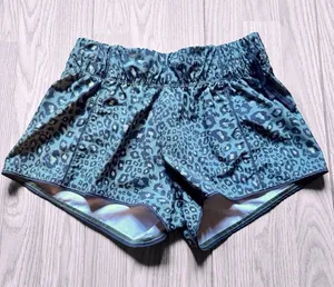 HURLEY Women’s Leopard Print Camo Green Swim Shorts thumbnail 1