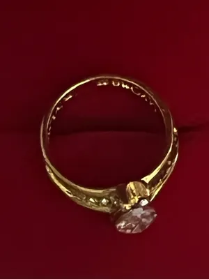 Gorgeous Stainless Steel Golden w/ Cubic Zirconia Gemstones Statement Ring S 7 thumbnail 3