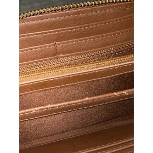 Fossil Logan Brown Pebbled Leather Zip Around Wristlet Wallet‎ Clutch thumbnail 7