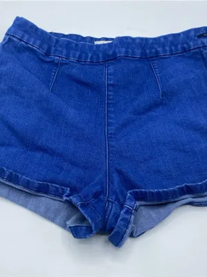 Jorts PacSun Denim Jean Shorts Mom High Waist Rise Sailor Zipper 29 Stretch Mini thumbnail 7