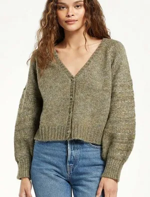 Z Supply Essex Cable Sweater Green Women’s XS thumbnail 1