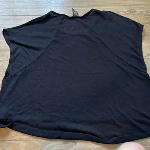 Vintage free people black/dark navy top with lace back piece size small Has ol thumbnail 5