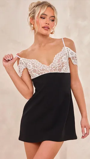 Pretty Little Thing Lace Night Out Dress thumbnail 1