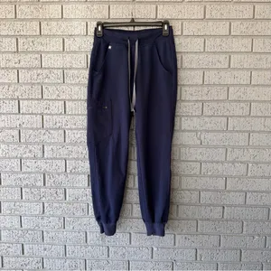 Figs Zamora Jogger Scrub Pants Navy Blue Size XXS Petite thumbnail 4