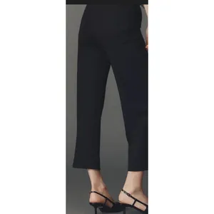 Anthropologie Maeve The Colette Crop Bow-Waist Pants Black Sz 26P NEW Boho Chic thumbnail 3