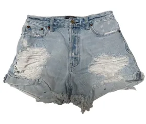 Abercrombie & Fitch Annie high-rise distressed‎ cut off denim jean shorts 25/0 thumbnail 1