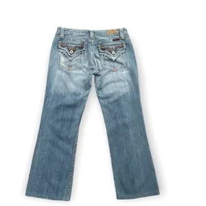Miss Me jean women’s Light Highland 02 JP4275 bootcut blue flap pocket Sz 29 thumbnail 3