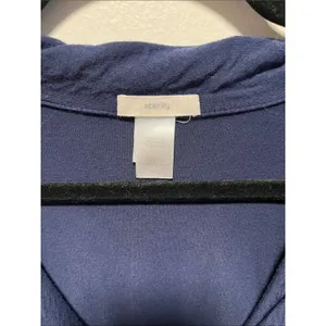 EBERJEY Gisele TENCEL™ Modal Long Sleeve PJ Top, Navy/Ivory, Size M thumbnail 4
