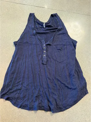 Free People Navy Tank thumbnail 2