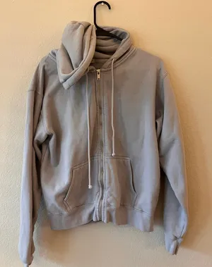 John Galt Christy Brandy Melville Oversized Full Zip Hoodie Fleece Pocket thumbnail 1