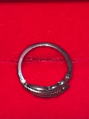 Vintage/Feather Design Antique Detailing Stainless Steel Silver Wrap Band S 6 thumbnail 3