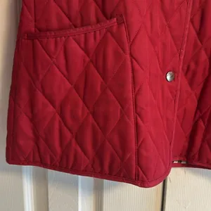 BURBERRY LONDON Women’s Red Diamond Quilted Jacket Size S thumbnail 2