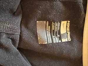 Nike Black Athletic Leggings Tights With White Swoosh Logo Cuffs thumbnail 13