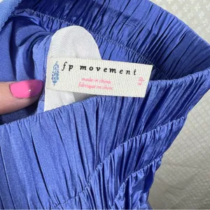 Free‎ People Movement Purple Blue The Way High Rise Shorts thumbnail 6