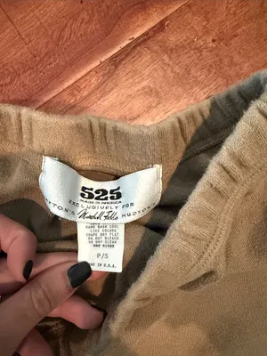 525 America 100% Cotton Tan Midi Skirt Size Small thumbnail 3