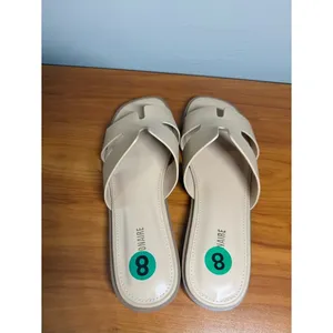Cushionaire Voyage Slip On Sandal Nude Beige Flat Casual Cutout Strap Slide 8.5 thumbnail 4
