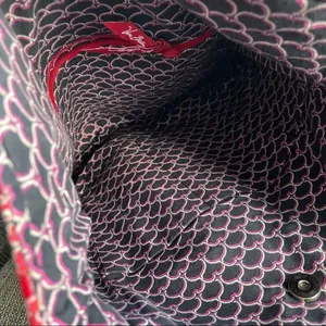 Vera Bradley Curvy Tote in Frankly Scarlett Rare Retired thumbnail 8