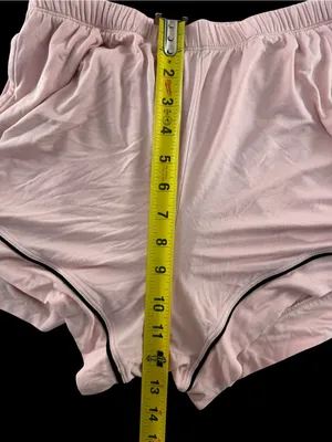 Women’s Pink Short Sleeve Tommy John Pajama Set with Contrast Piping thumbnail 8