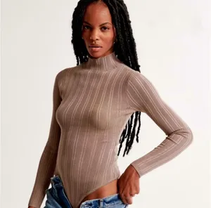 Abercrombie and Fitch Rib High Neck Bodysuit Size XS thumbnail 2