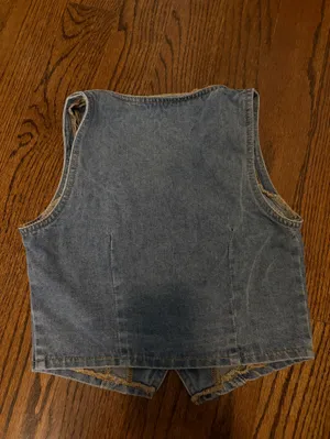 SheIn Denim Button Front Vest thumbnail 2