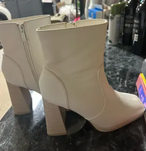 Lulus White Booties Ankle thumbnail 1