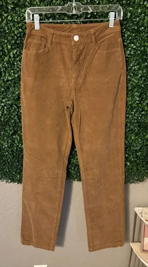 NEW Faherty Womens Corduroy Pants Size 27 Brown Stretch Cord Julianne Pant 2 thumbnail 1