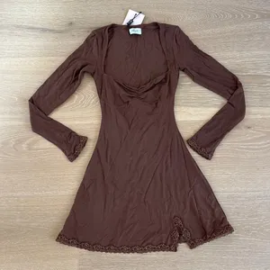 Oh Polly Mini Dress Long Sleeves Luella Size XS Brown thumbnail 1