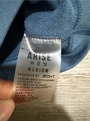 ECHT Arise Key Dusty Blue High-Waist Bike Shorts Size Medium thumbnail 2