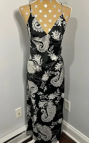 Y2K Victoria’s Secret Maxi Satin Slip Dress Low Exposed Back thumbnail 1