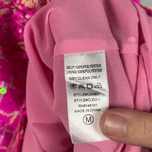 buddy love pink sequin Party cocktail dress size medium thumbnail 4