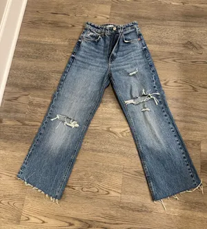 ZARA Distressed Jeans thumbnail 1