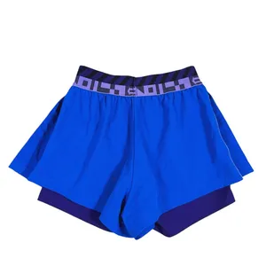 Lacoste Womens Sport Shorts Built In Liner Size Small Blue Purple Run Gym Active thumbnail 3