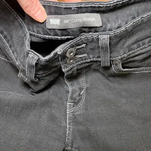 Levis 529 Curvy Straight Jeans Womens 29x30‎ Black Double Button Y2K Denim thumbnail 8