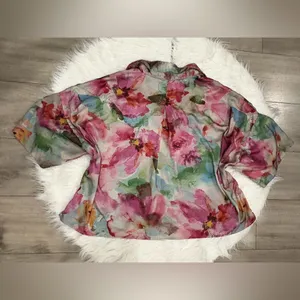 BTFL-Life Floral Button Down Shirt - flowery Size XL thumbnail 2