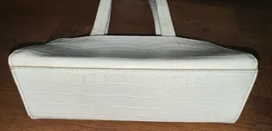 Liz Claiborne Crazy Horse White Handbag Faux Crocodile Shoulder Bag Purse thumbnail 3