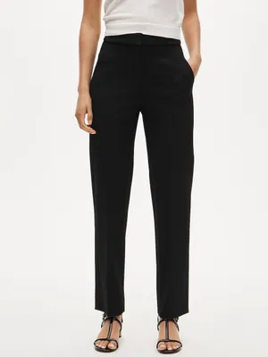 J. Crew Kate straight-leg pant in four-season stretch in Black Size 8 NWT thumbnail 2